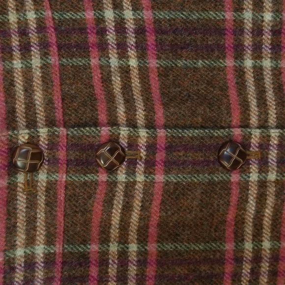 TALBOTS Button Front Wool Blend Pencil Mini Skirt - Picture 10 of 10